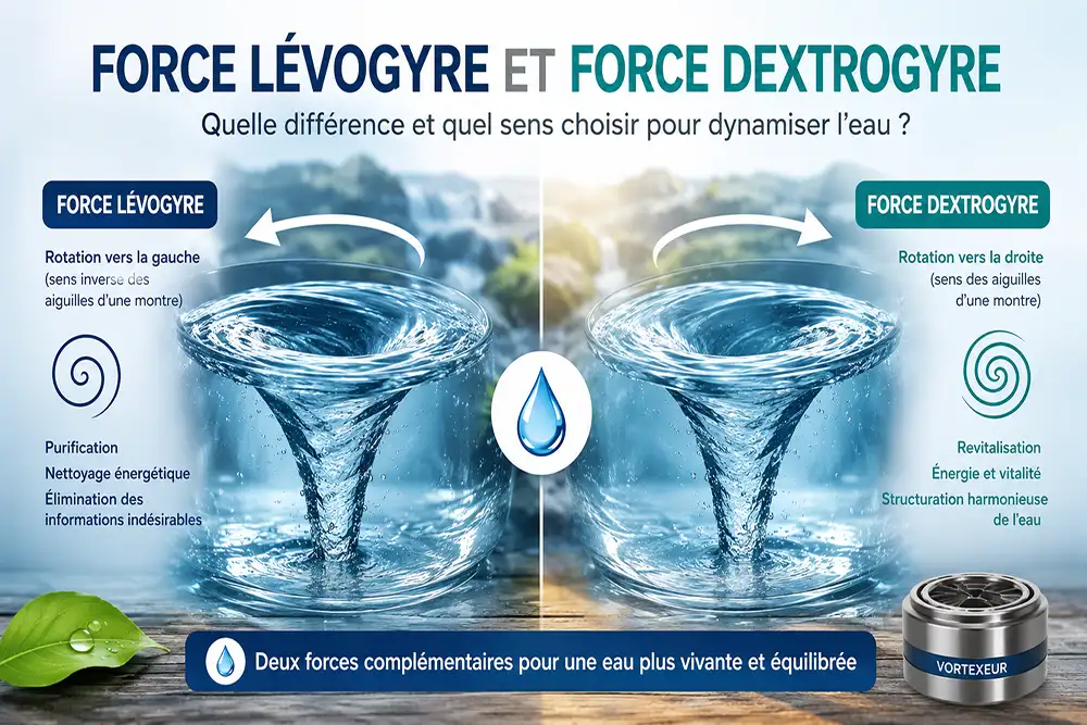 force lévogyre et force dextrogyre