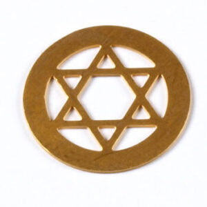 Grille plaquée or du Devajal Yantra blanc