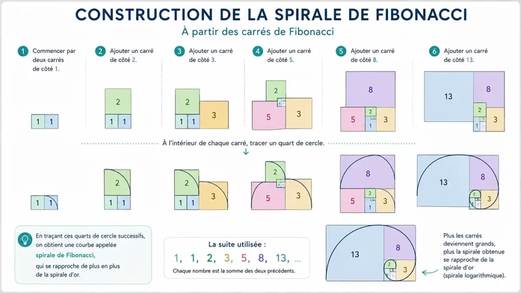 Qu'est ce que la spirale de Fibonacci ?